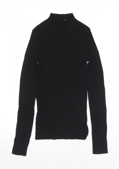 Womens UK Size XS Preworn Black Pullover Jumper