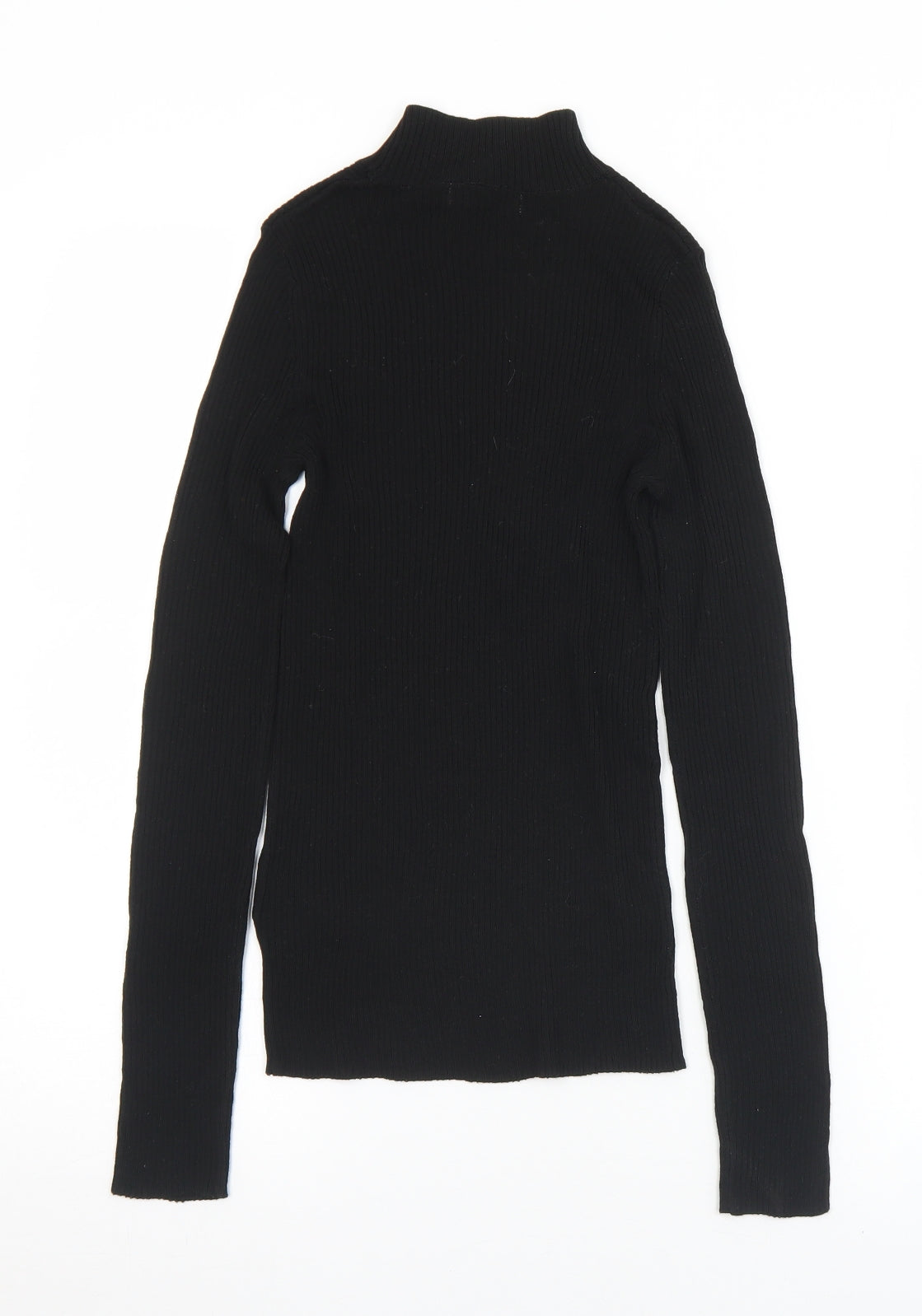 Womens UK Size XS Preworn Black Pullover Jumper