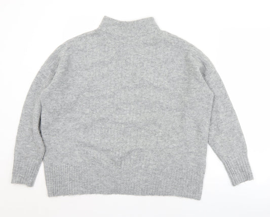 Womens UK Size 12 Warehouse Grey Pullover Jumper