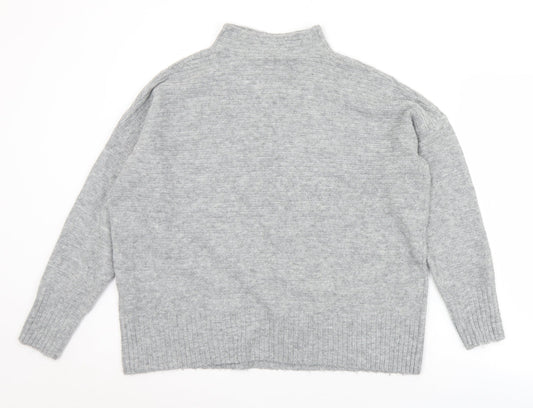 Womens UK Size 12 Warehouse Grey Pullover Jumper