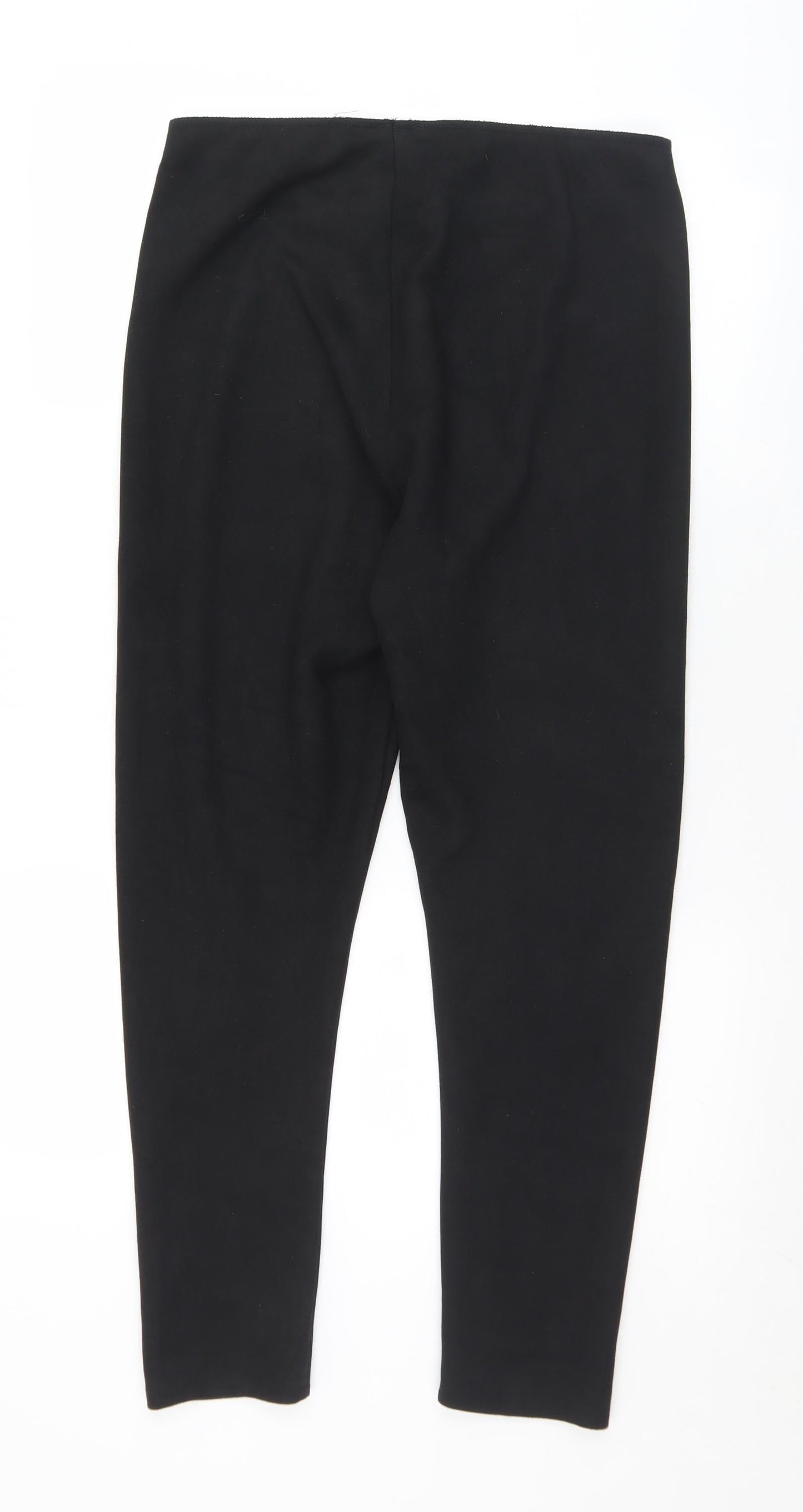 Womens UK Size 14 Jeff & Co Slim Fit  Black Trousers