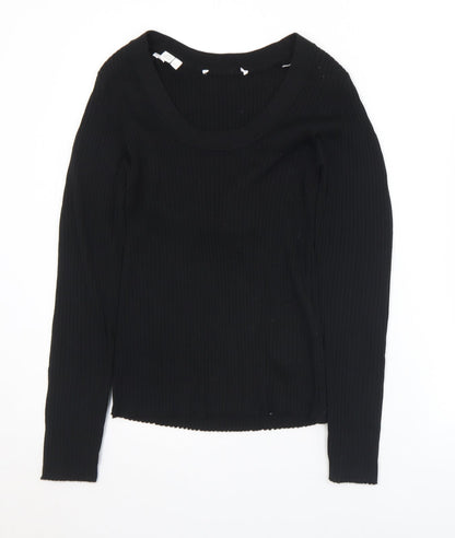 Womens UK Size L Selected Black Pullover Jumper