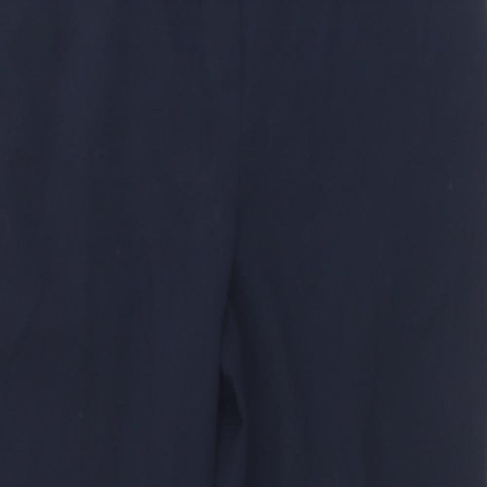 Marks and Spencer Womens Blue  Polyester Dress Pants Trousers Size 12 L27 in Regular Zip