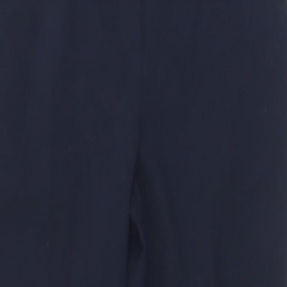 Marks and Spencer Womens Blue  Polyester Dress Pants Trousers Size 12 L27 in Regular Zip