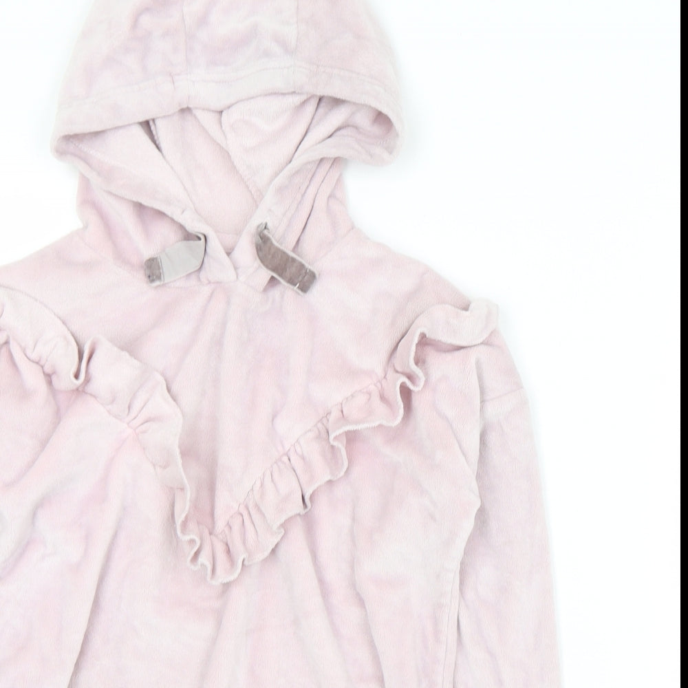 Matalan Girls Purple  Polyester Pullover Hoodie Size 10 Years