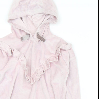 Matalan Girls Purple  Polyester Pullover Hoodie Size 10 Years