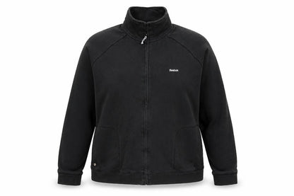 Womens UK Size 2XL Reebok Black Full Zip Sweatshirt