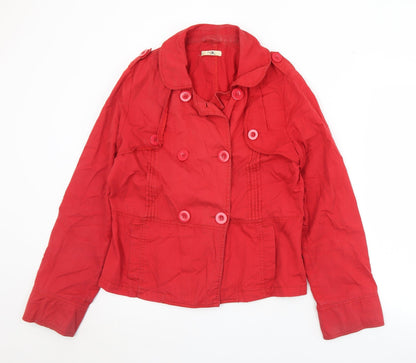 MK Womens Red   Jacket  Size 16  Button