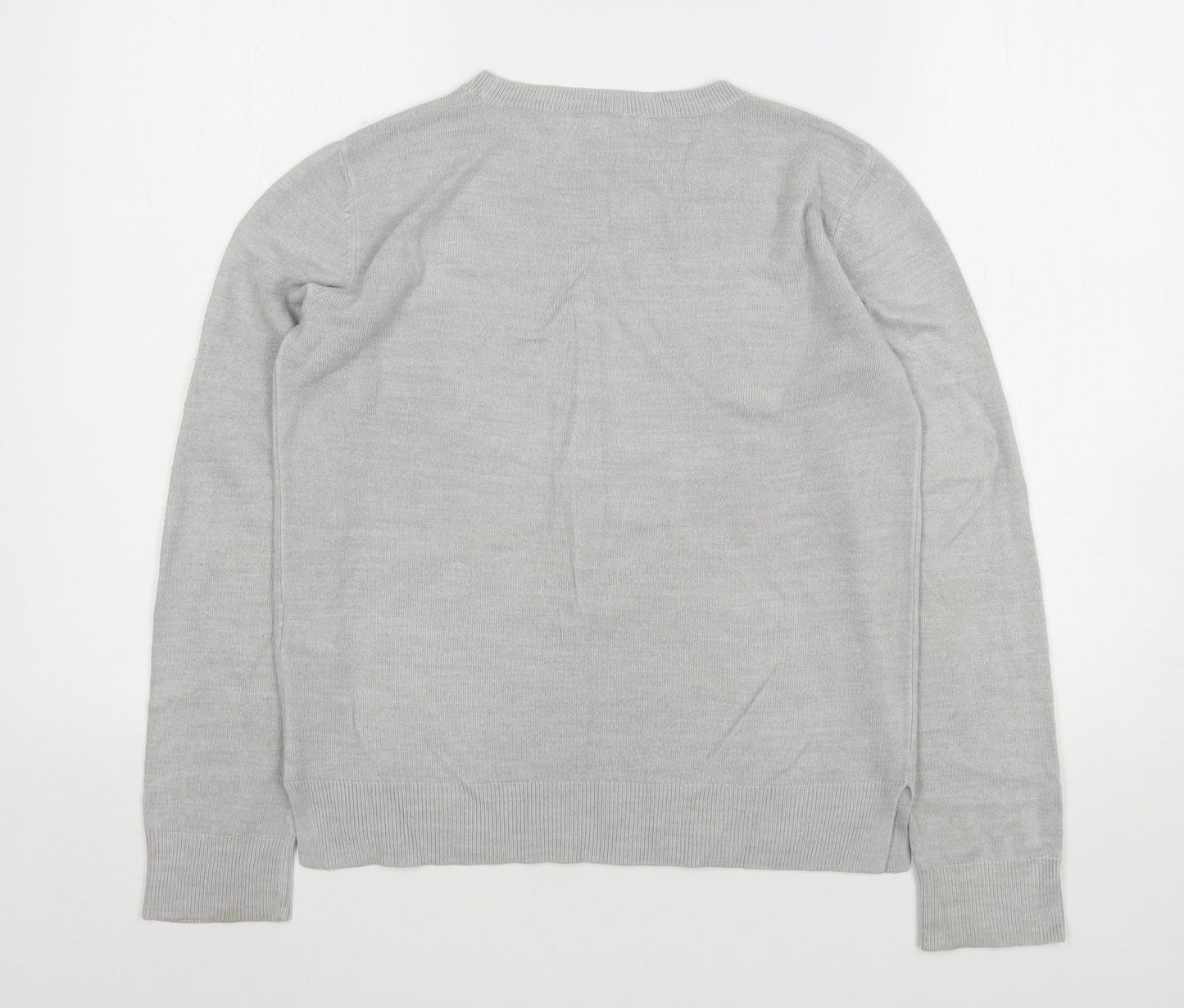 Womens UK Size 10 Marks and Spencer Grey Pullover Jumper