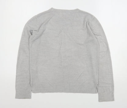 Womens UK Size 10 Marks and Spencer Grey Pullover Jumper
