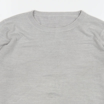Womens UK Size 10 Marks and Spencer Grey Pullover Jumper