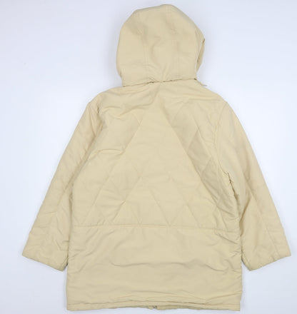 Classics Womens Beige   Overcoat Coat Size 14