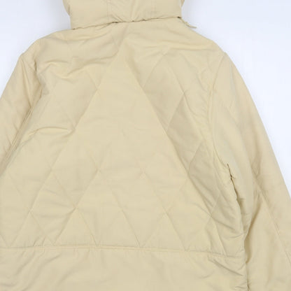 Classics Womens Beige   Overcoat Coat Size 14