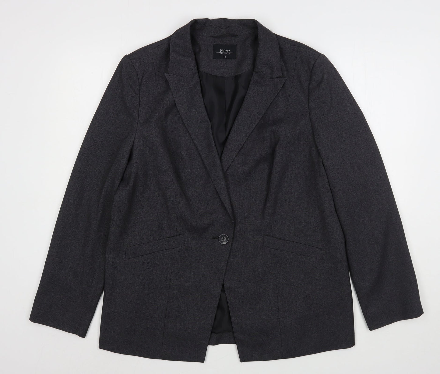 Womens UK Size 18 Papaya Regular Grey Suit Jacket