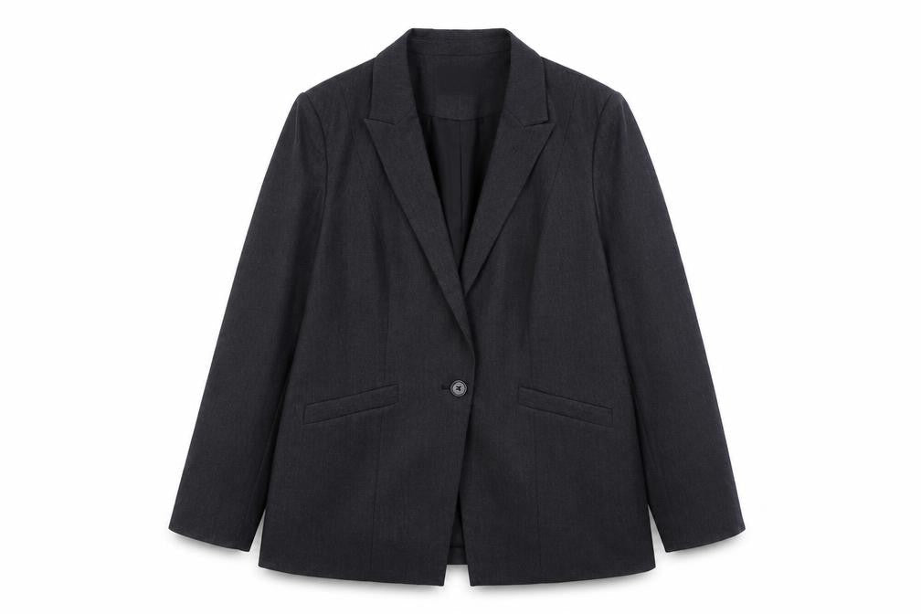 Womens UK Size 18 Papaya Regular Grey Suit Jacket