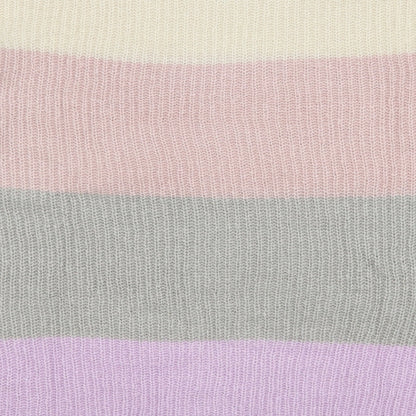 Primark Womens Multicoloured Round Neck Striped Polyester Pullover Jumper Size 10