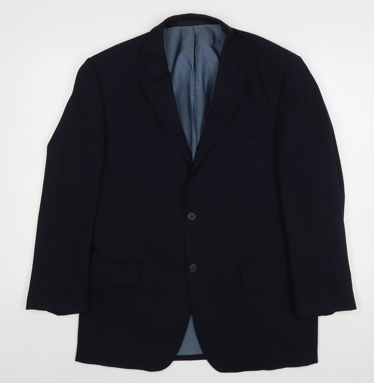 Mens UK Size 40 Marks and Spencer Regular Blue Suit Jacket