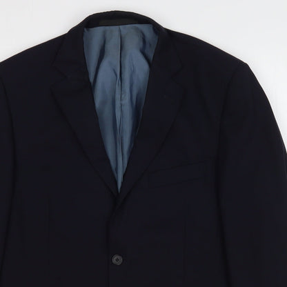 Mens UK Size 40 Marks and Spencer Regular Blue Suit Jacket