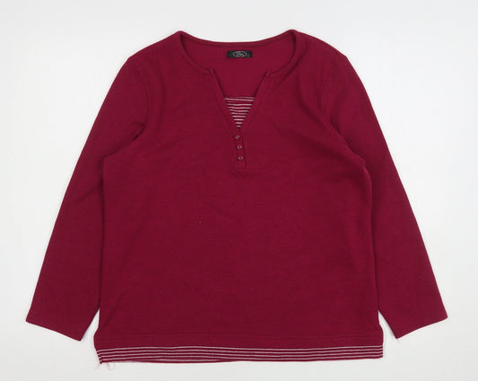 Womens UK Size S Bonmarché Purple Pullover Jumper
