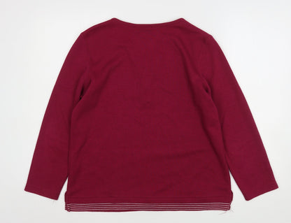 Womens UK Size S Bonmarché Purple Pullover Jumper