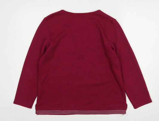 Womens UK Size S Bonmarché Purple Pullover Jumper