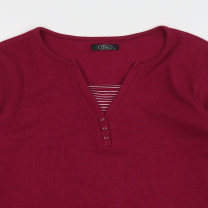 Womens UK Size S Bonmarché Purple Pullover Jumper