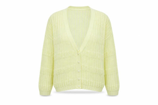 Womens UK Size 8 St Michael Yellow Cardigan Jumper