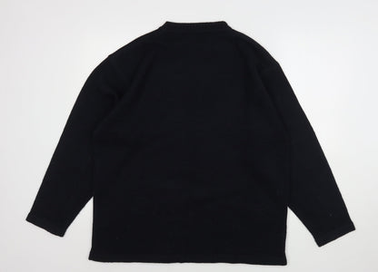 George Mens Blue Round Neck  Acrylic Pullover Jumper Size L