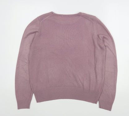 Womens UK Size 12 Marks and Spencer Pink Pullover Jumper