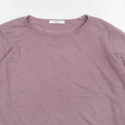 Womens UK Size 12 Marks and Spencer Pink Pullover Jumper