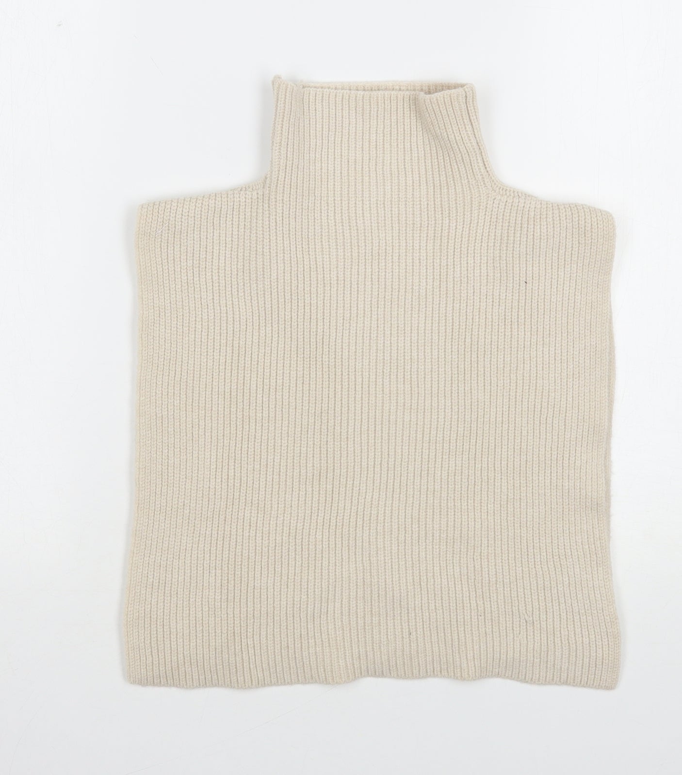 Primark Womens Beige High Neck  Polyester Cape Jumper One Size