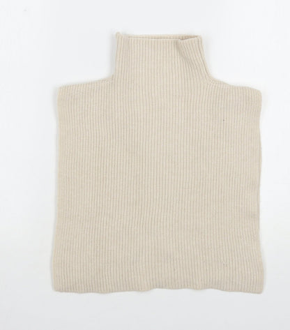 Primark Womens Beige High Neck  Polyester Cape Jumper One Size