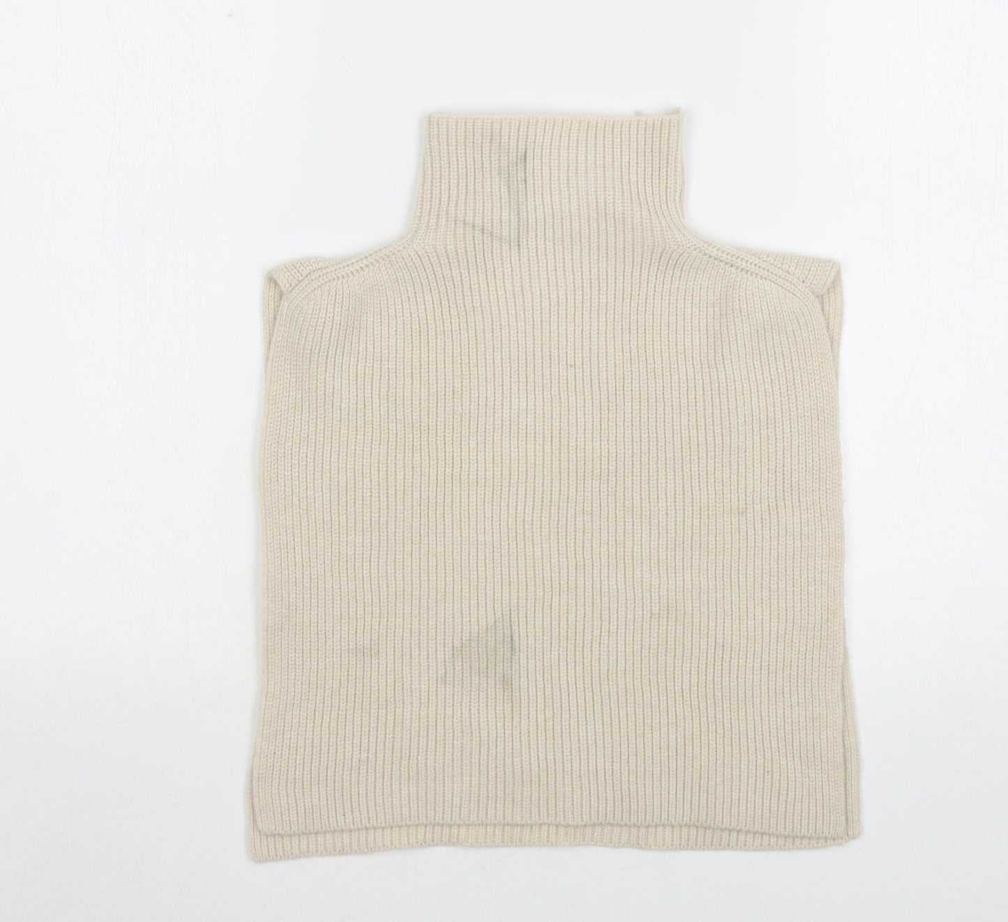 Primark Womens Beige High Neck  Polyester Cape Jumper One Size