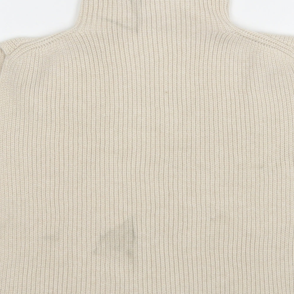 Primark Womens Beige High Neck  Polyester Cape Jumper One Size