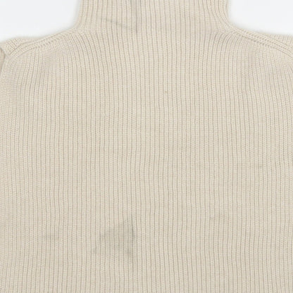 Primark Womens Beige High Neck  Polyester Cape Jumper One Size