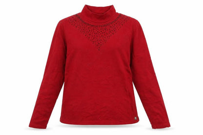 Womens UK Size M Preworn Red Pullover Jumper
