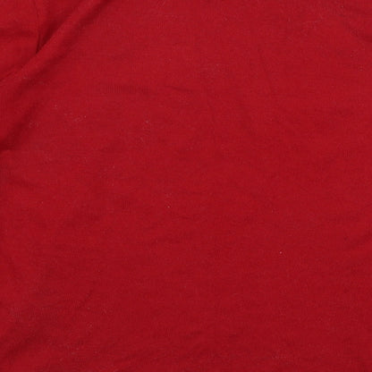 Womens UK Size M Preworn Red Pullover Jumper