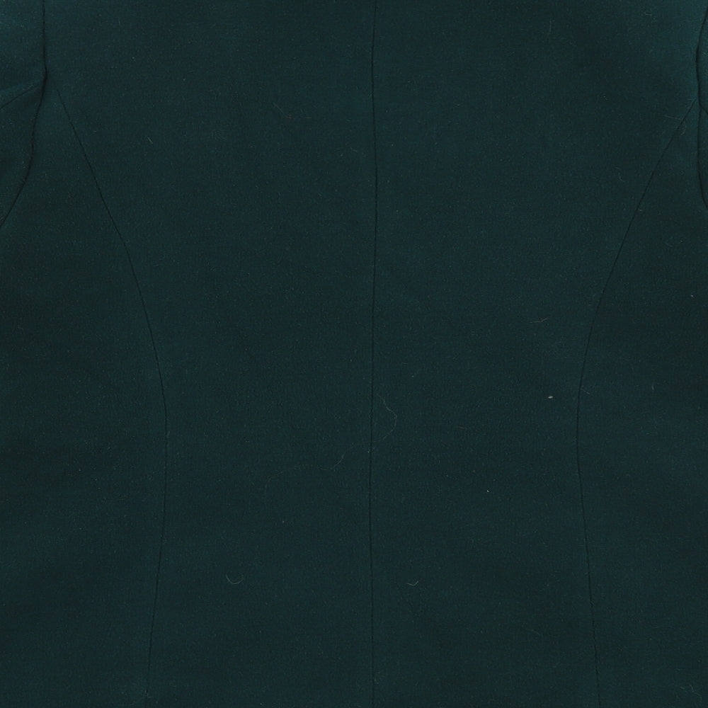 Marks and Spencer Womens Green   Overcoat Coat Size 14  Button
