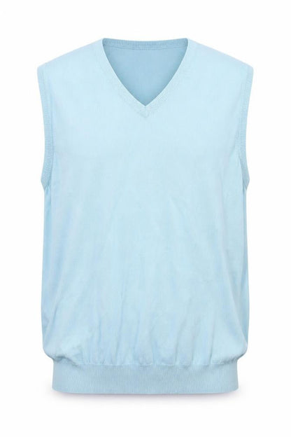 Mens UK Size L The Golf Co Blue Vest Jumper