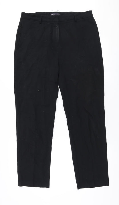 Womens UK Size 12 Marks and Spencer Regular Fit  Black Trousers
