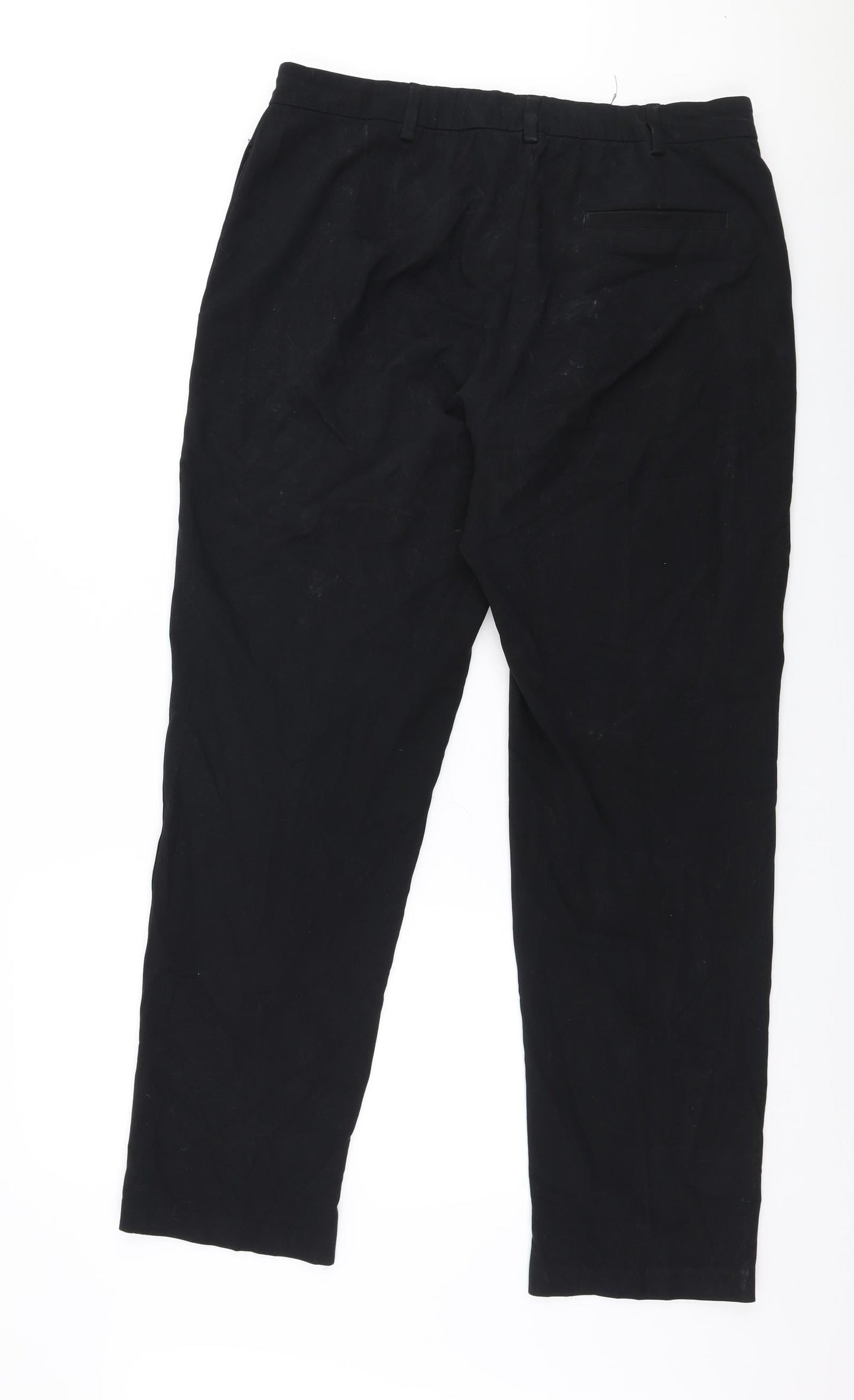 Womens UK Size 12 Marks and Spencer Regular Fit  Black Trousers