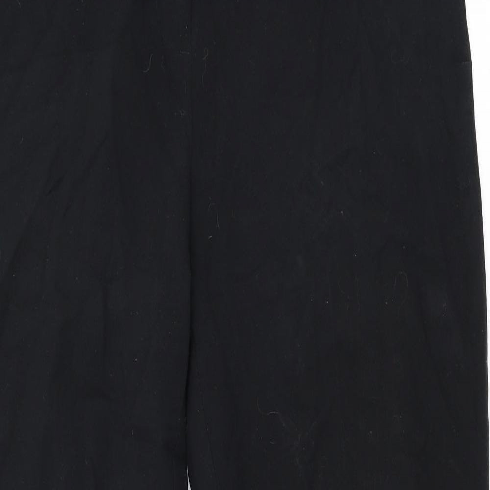 Womens UK Size 12 Marks and Spencer Regular Fit  Black Trousers