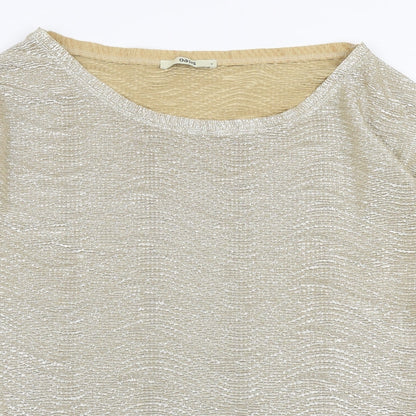 Womens UK Size S Oasis Gold Basic Blouse