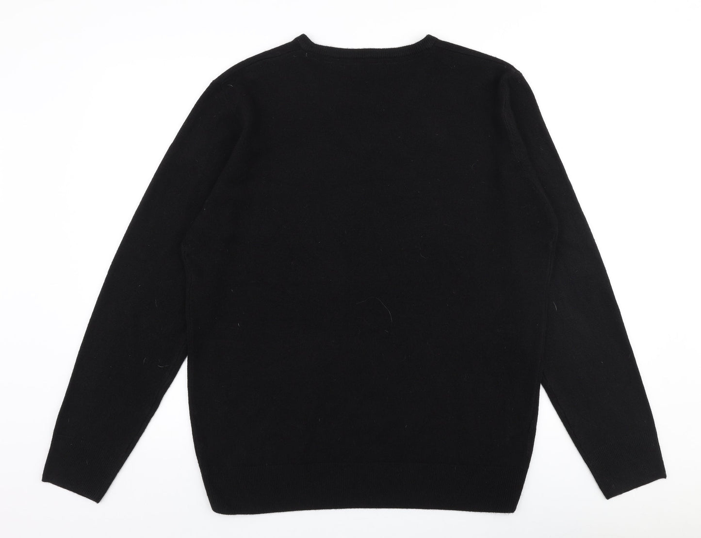 Matalan Mens Beige V-Neck  Acrylic Pullover Jumper Size L