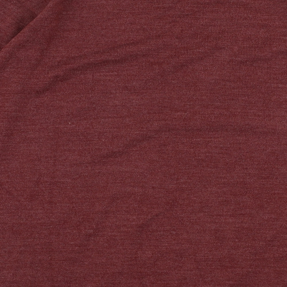 Premiere Man Mens Brown V-Neck  Acrylic Pullover Jumper Size S