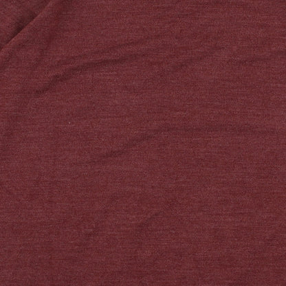 Premiere Man Mens Brown V-Neck  Acrylic Pullover Jumper Size S