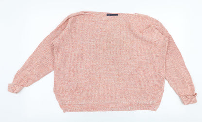 Womens UK Size M Marks and Spencer Pink Pullover Jumper