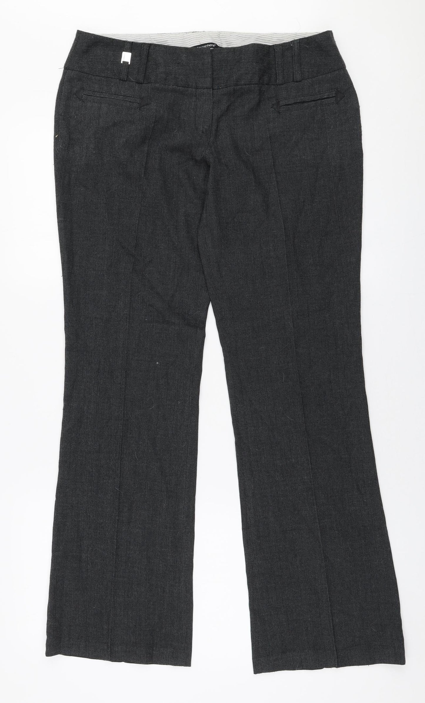 Womens UK Size 12 Atmosphere Regular Fit  Grey Trousers
