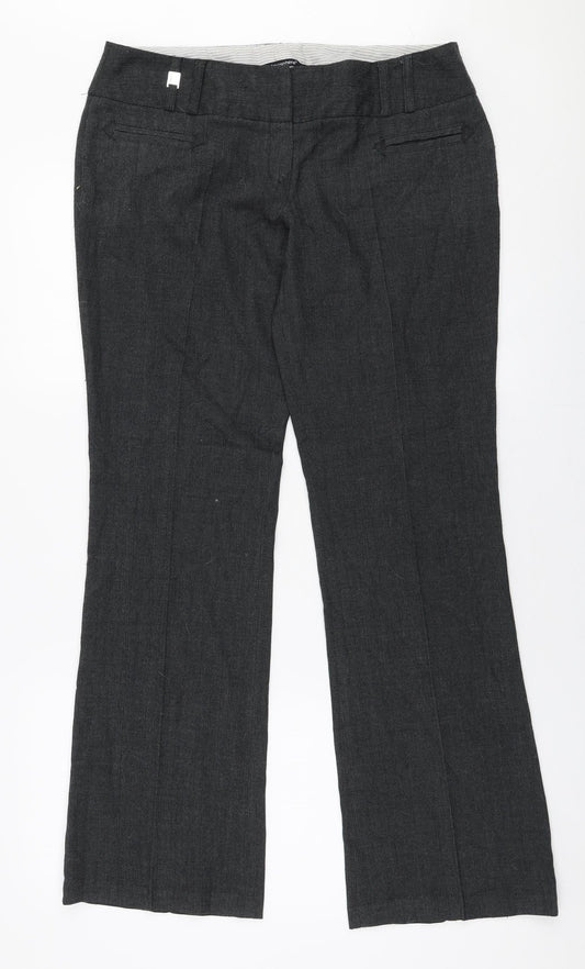 Womens UK Size 12 Atmosphere Regular Fit  Grey Trousers