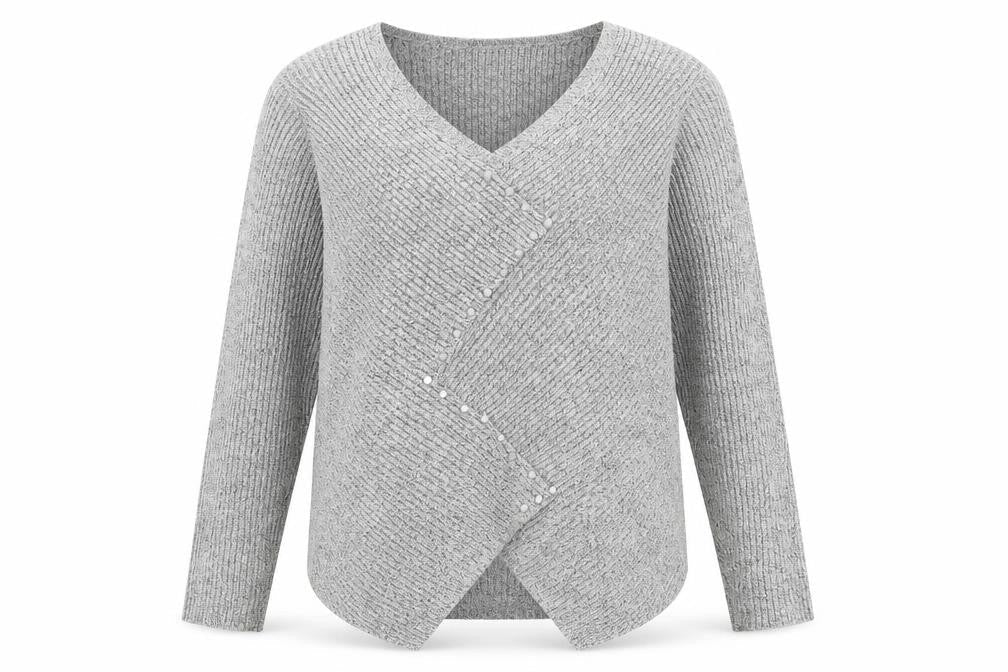 Womens UK Size S Roman Grey Pullover Jumper